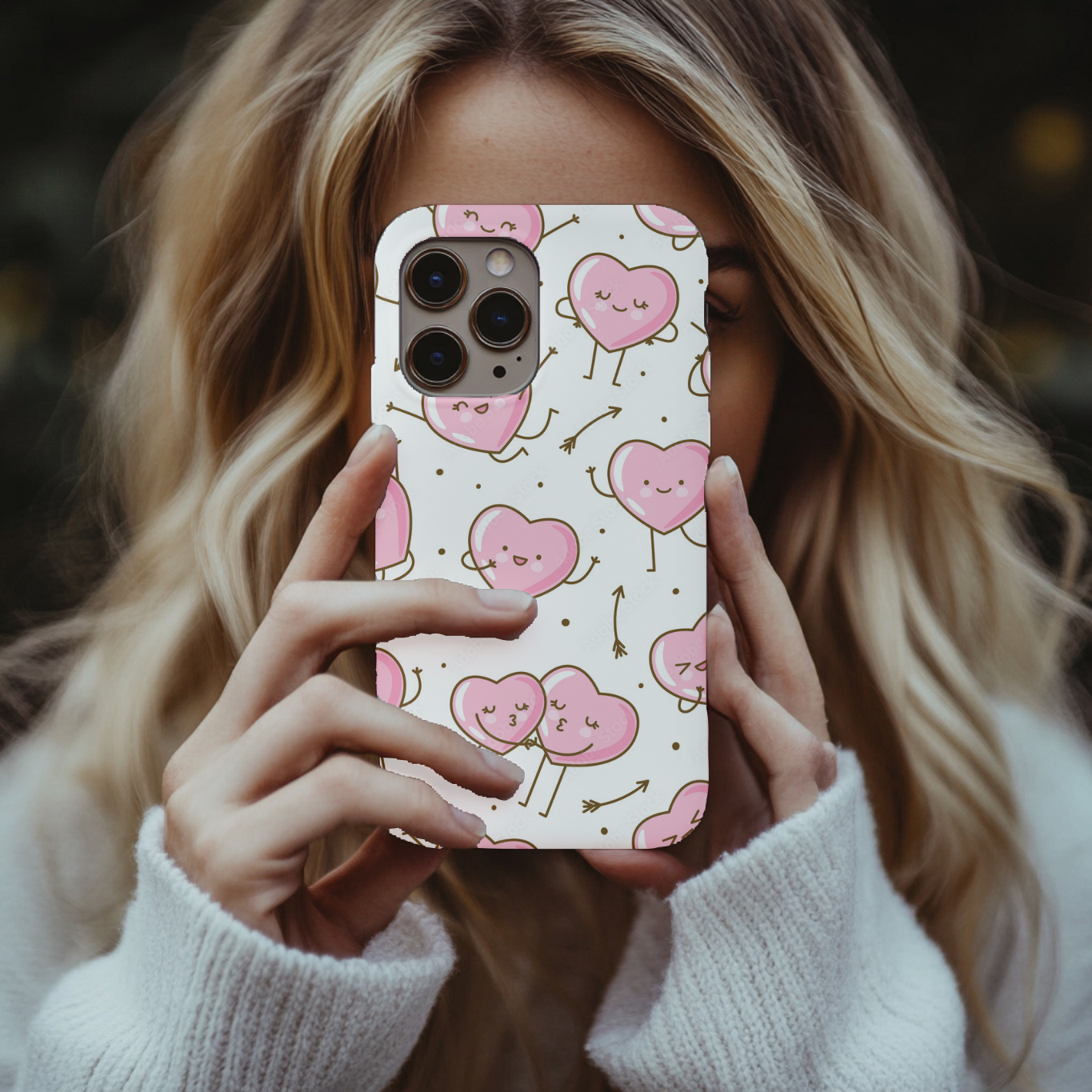 Big love heart phone case