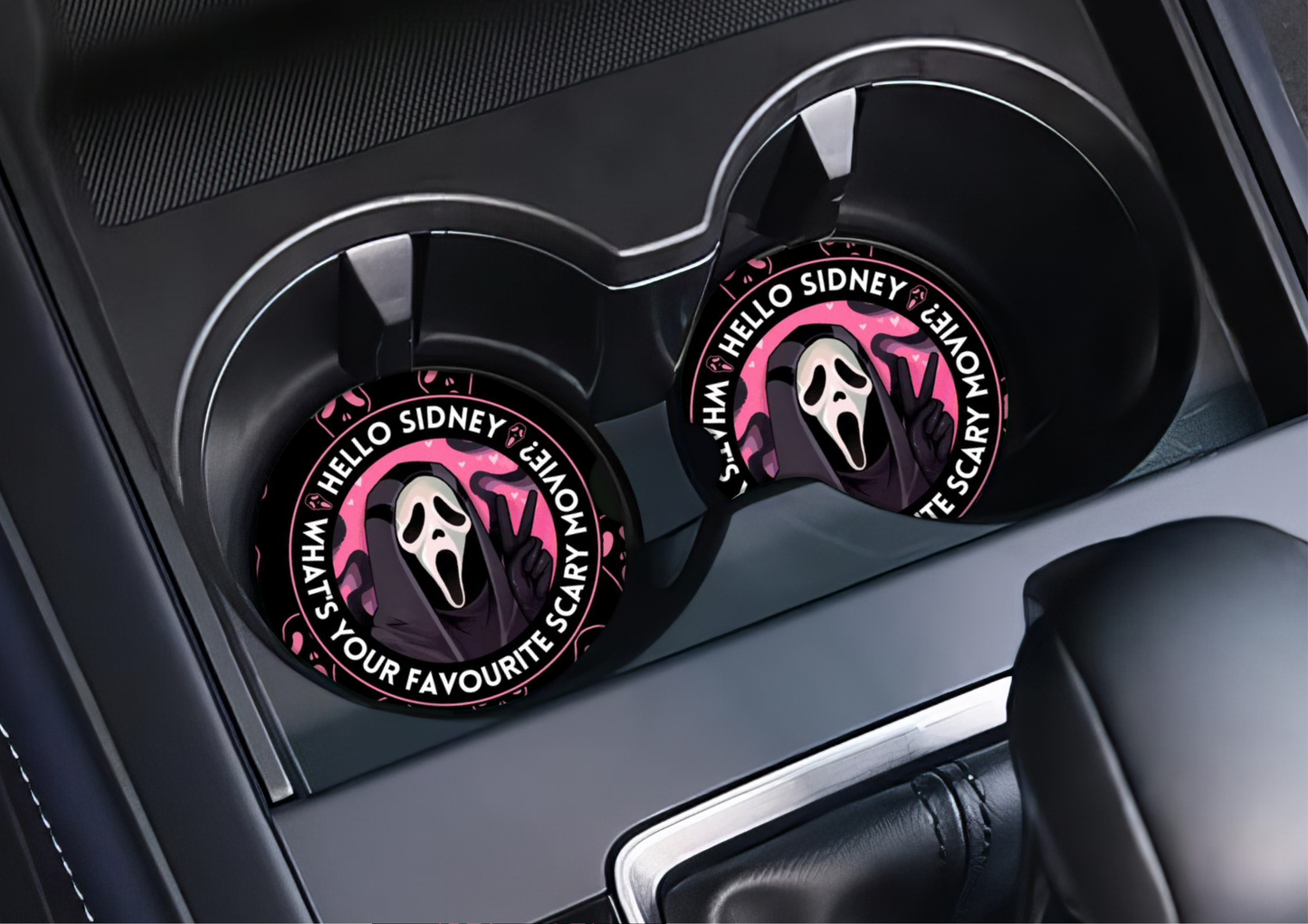 Scream car coasters