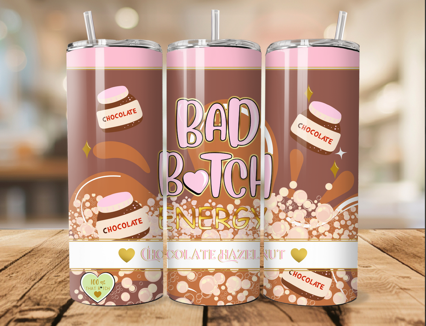 Bad b*tch energy 20oz tumbler