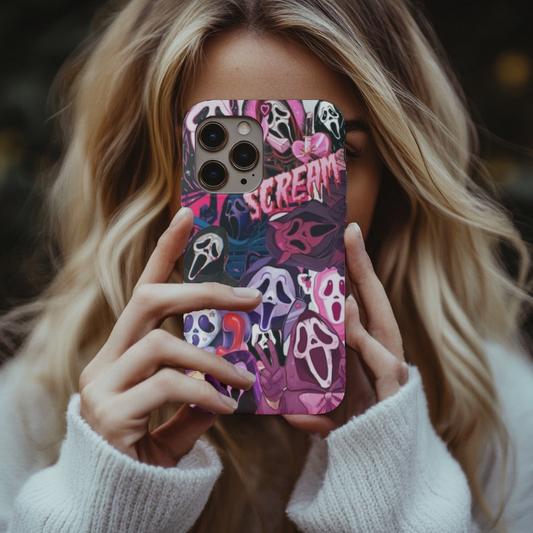 Pink Scream phone case