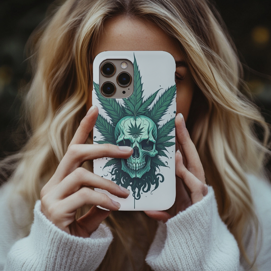 420 skull phone case