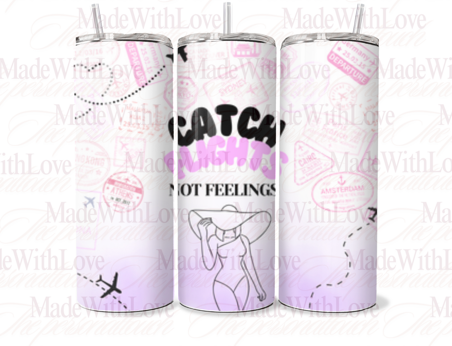 Catching flights tumbler