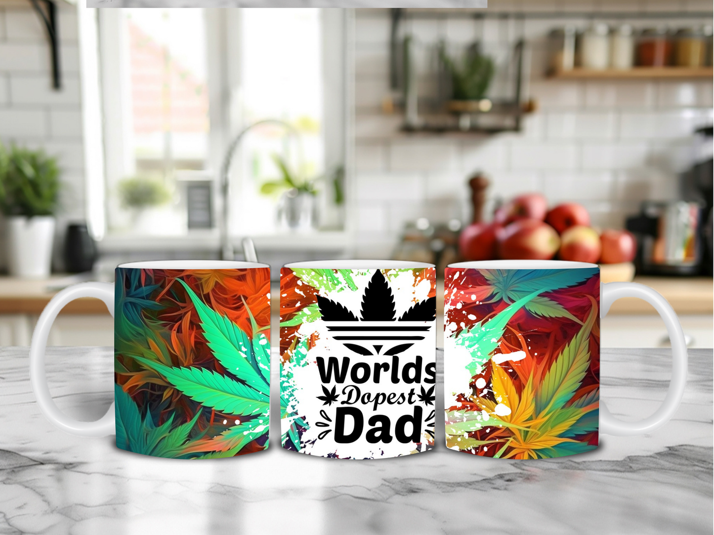 Worlds dopest dad 11oz mug