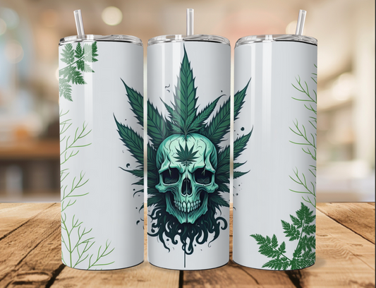 420 skull 20oz tumbler