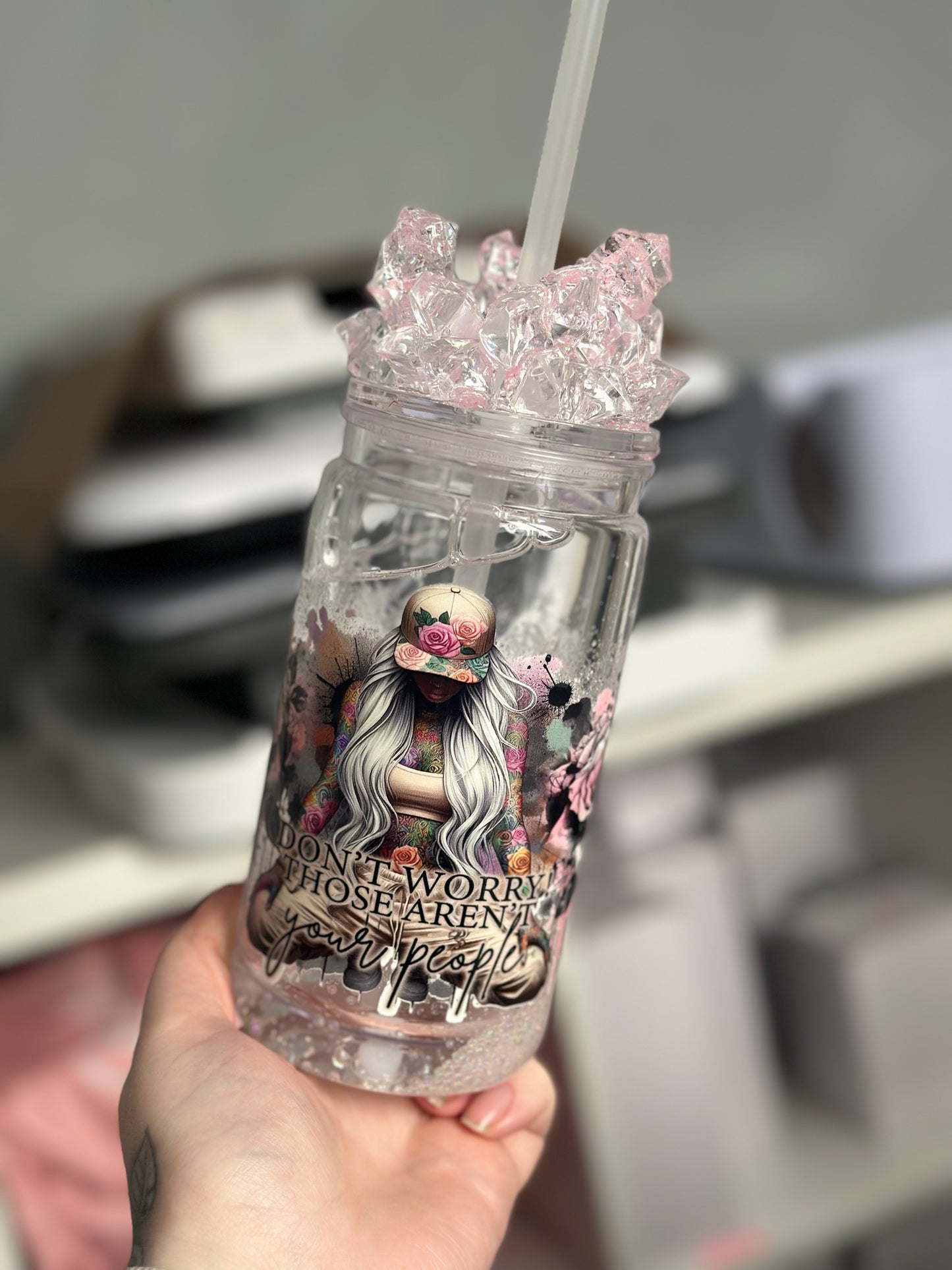 Those aren’t your people snow globe tumbler