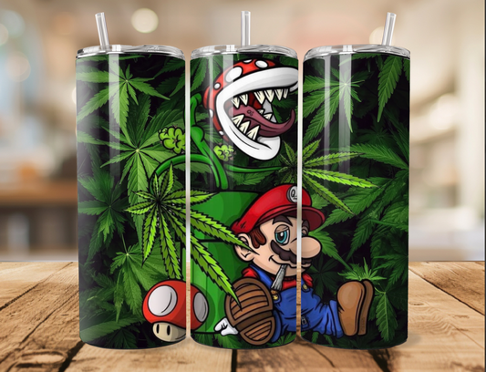 Mario 420 20oz tumbler