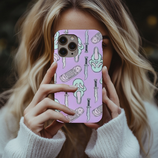 Purple scream phone case