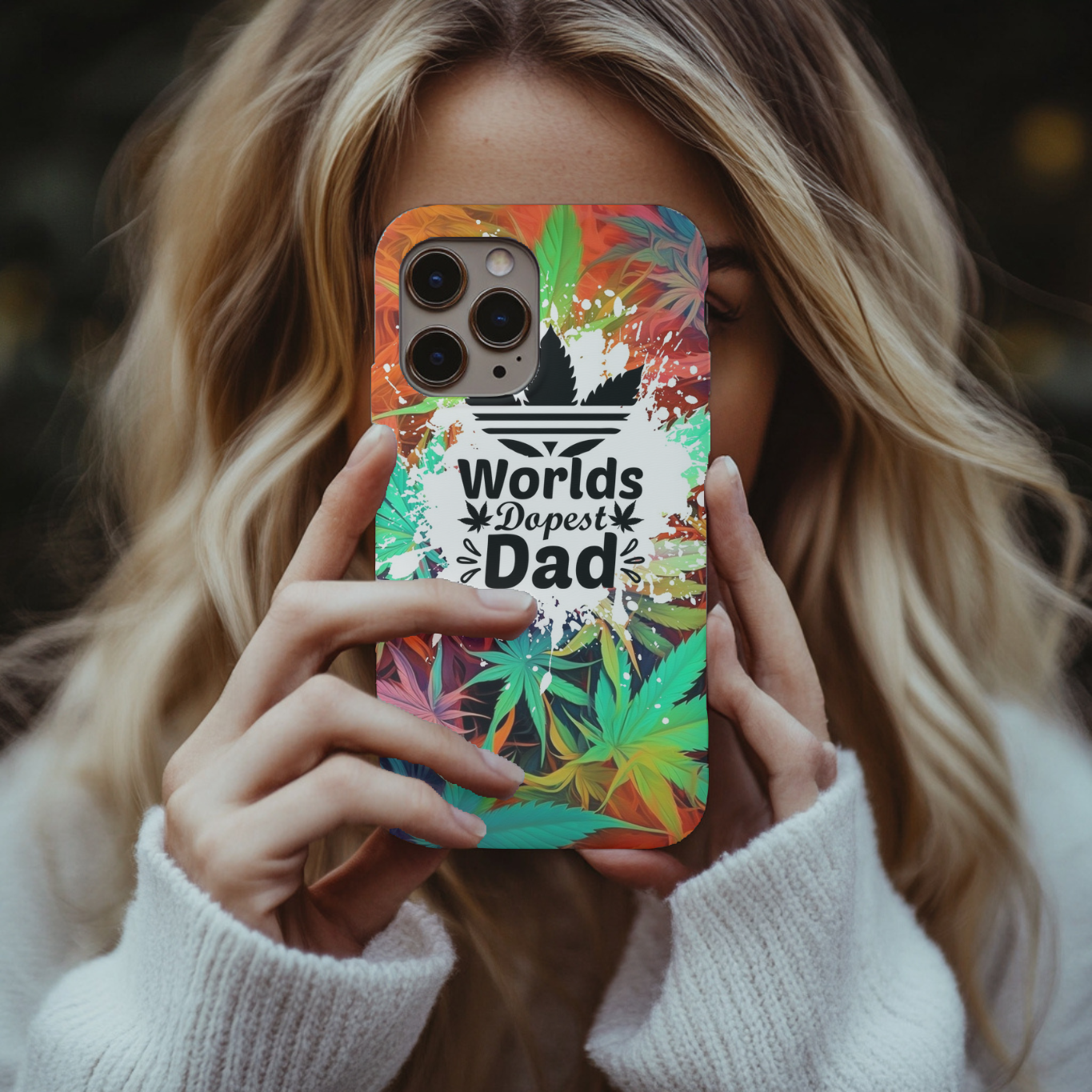 Worlds dopest dad phone case